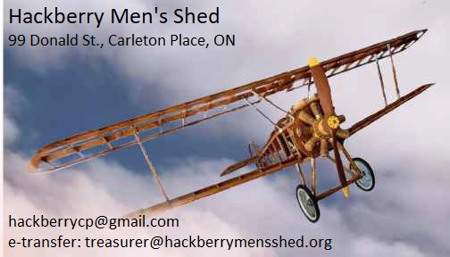 Featured image for Hackberry Workshop open M-Tu-Th-F mornings